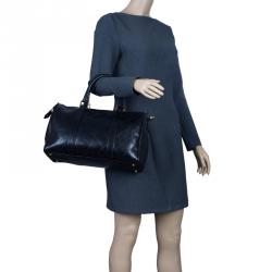 Pre Owned Chanel Black Calfskin Leather Boston Bag