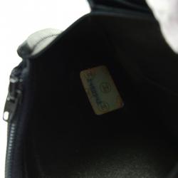 Chanel Black Quilted Leather Vintage Wallet on Chain