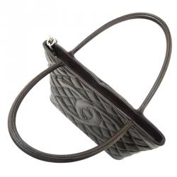 مملوكة مسبقًا Chanel Dark Brown Quilted Caviar Medallion Tote