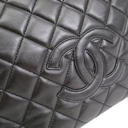 Chanel Black Quilted Lambskin Petite Timeless Tote