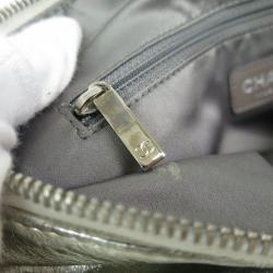 Chanel Metallic Silver Calfskin Shoulder Bag
