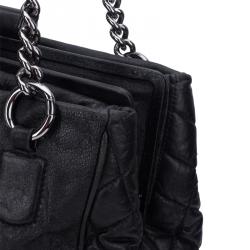 مملوكة مسبقًا Chanel Black Leather Perfect Day Tote
