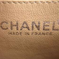 Chanel Beige Quilted Caviar Jumbo Kelly Flap Top Handle Bag