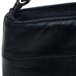 Pre Owned Chanel Black Quilted Leather LAX Pochette Shoulder Bag