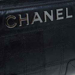 Pre Owned Chanel Black Quilted Leather LAX Pochette Shoulder Bag
