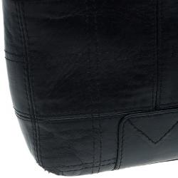 Pre Owned Chanel Black Quilted Leather LAX Pochette Shoulder Bag