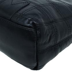 Pre Owned Chanel Black Quilted Leather LAX Pochette Shoulder Bag