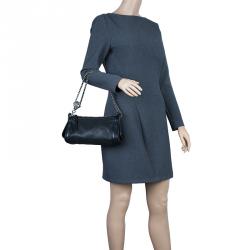 مملوكة مسبقًا Chanel Black Perforated Leather Pulley Camera Case Shoulder Bag