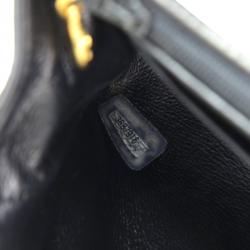 Pre Owned Chanel Black Quilted Patent Leather Mini Party Top Handle Bag