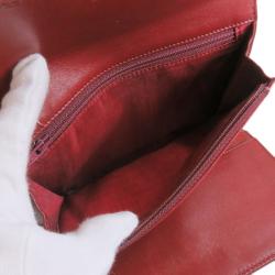 مملوكة مسبقًا Chanel Burgundy Leather CC Bi-Fold Wallet