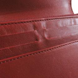 مملوكة مسبقًا Chanel Burgundy Leather CC Bi-Fold Wallet