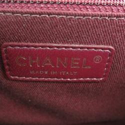 Pre Owned Chanel Black Quilted Lambskin Flap Bag
