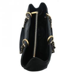مملوكة مسبقًا Chanel Black Quilted Caviar Grand Shopping Tote