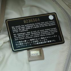 Pre Owned حقيبة يد شانيل لاين ترافيل نايلون فضي/ رصاصي