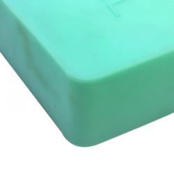 Pre Owned حقيبة يد شانيل شوبر مطاط تركواز