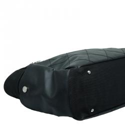 Pre Owned حقيبة يد شانيل شوبينغ غراند بياريتس باريس كانفاس مقوى مبطن أسود