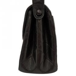 Pre Owned Chanel Black Quilted Lambskin Flap Bag