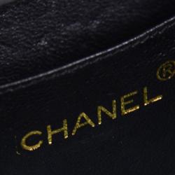 Pre Owned حقيبة شانيل فينتدج بوكس جلد خروف مبطن سوداء