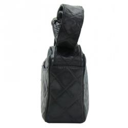 Pre Owned Chanel Vintage Black Lambskin Fringe Shoulder Bag