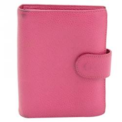 Chanel Pink Caviar Leather Bi-fold Wallet