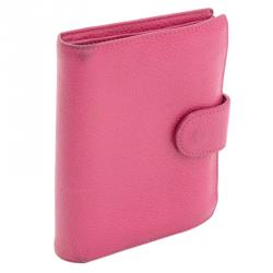 Chanel Pink Caviar Leather Bi-fold Wallet