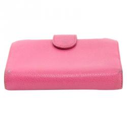 Chanel Pink Caviar Leather Bi-fold Wallet