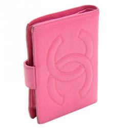 Chanel Pink Caviar Leather Bi-fold Wallet