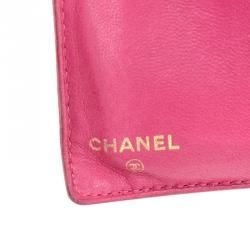 Chanel Pink Caviar Leather Bi-fold Wallet