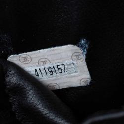 Chanel Black Quilted Leather Vanity Case