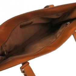 Pre Owned Chanel Tan Calfskin Tote