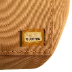 Pre Owned Chanel Beige Quilted Caviar Leather Petite Shopping Tote