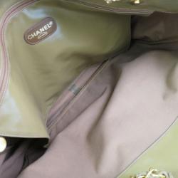 Pre Owned Chanel Brown Coated Canvas Tote