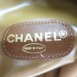 Pre Owned Chanel Brown Coated Canvas Tote