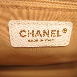 Pre Owned حقيبة شانيل بيتيت شوبينغ جلد كافيار بيج مبطن