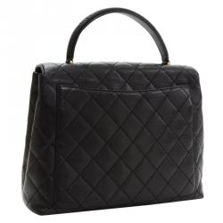 مملوكة مسبقًا حقيبة شانيل كيلي فينتدج جامبو كافيار مبطنة سوداء