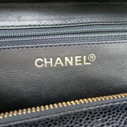Pre Owned حقيبة يد شانيل بتيت تايمليس كافيار مبطن سوداء