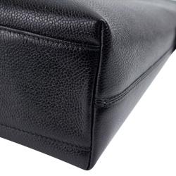Pre Owned Chanel Black Caviar Leather Tote