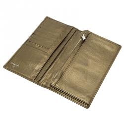 مملوكة مسبقًا Chanel Bronze Quilted Leather CC Cambon Long Wallet