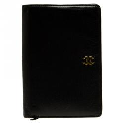 Pre Owned Chanel Black Leather CC Bi-Fold L-Yen Wallet

