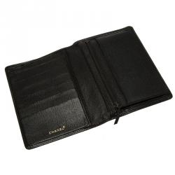 Pre Owned Chanel Black Leather CC Bi-Fold L-Yen Wallet
