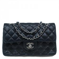 مملوكة مسبقًا Chanel Black Quilted Lambskin Small Classic Double Flap Bag