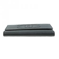 Chanel Black Caviar Leather CC Wallet