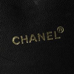 Chanel Black Caviar Leather CC Wallet