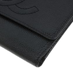 Chanel Black Caviar Leather CC Wallet