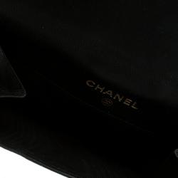 Pre Owned Chanel Black Leather CC Compact Wallet