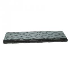 Chanel Black Quilted Leather Checkbook Cover
