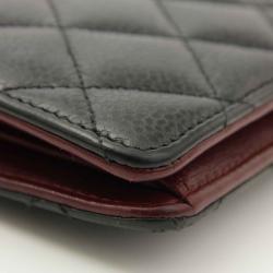 Chanel Black Quilted Leather CC Long Wallet