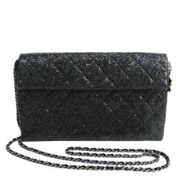 Chanel Black Calfskin Leather Limited Edition Christmas 2014