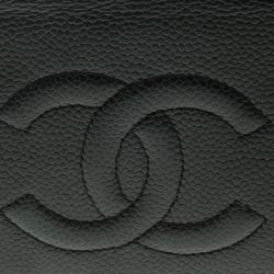 مملوكة مسبقًا Chanel Caviar Leather CC Logo Long Wallet