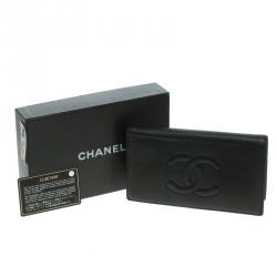 مملوكة مسبقًا Chanel Caviar Leather CC Logo Long Wallet